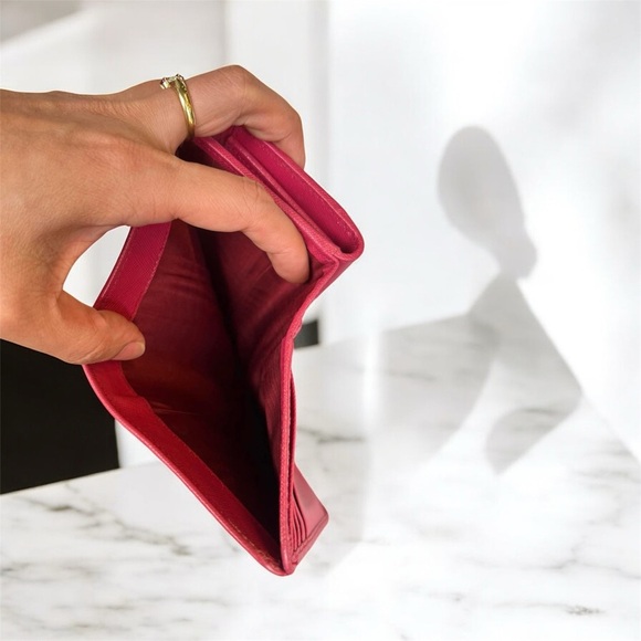 Prada Saffiano Leather Compact Wallet Pink - Picture 5 of 6